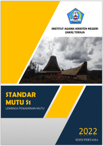 Standar Mutu IAKN Toraja