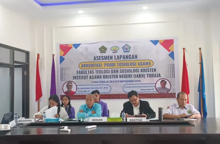 Usai Digelar, Asesmen Lapangan BAN-PT Tuai Apresiasi untuk Akreditasi Perdana Prodi Sosiologi Agama IAKN Toraja